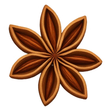 star anise and cinnamon sticker