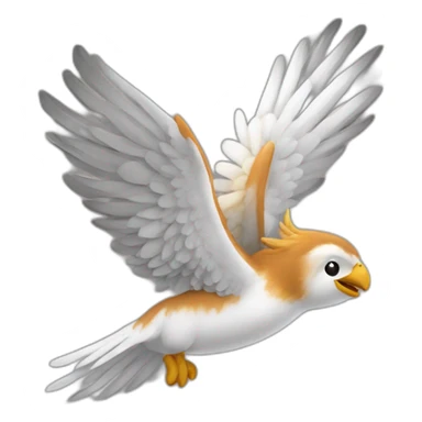 Crotte avec des ailes sticker
