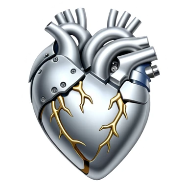 sorayama heart glossy metal parts mechanism sfw sticker