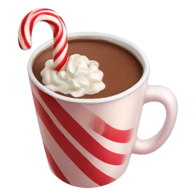 Candy cane hot chocolate  sticker