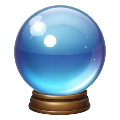 A crystal ball sticker