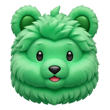 green plush toy  sticker
