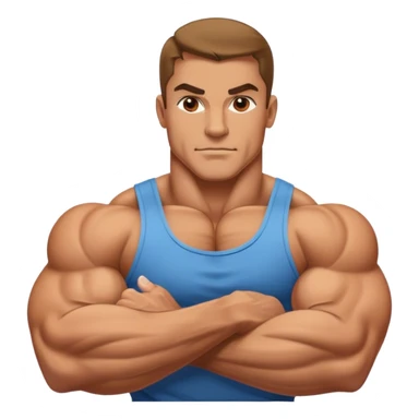 bodybuilder forearm exercise sticker
