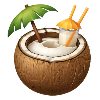 coconut drink summer vibe sticker