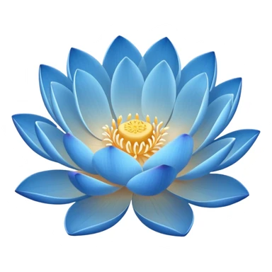 lotos emoji, a slight glow
acceptable сolors: blue, light blue, warm white, light sandy sticker