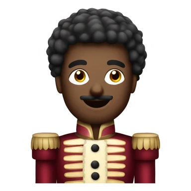 nutcracker christmas dark red colour  sticker