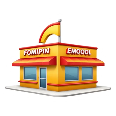fast food restaurant sticker