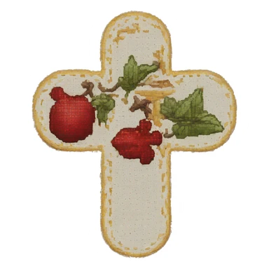 Cross stitch  sticker