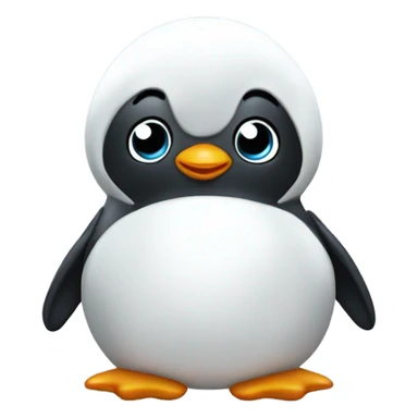 Baby angel penguin sticker