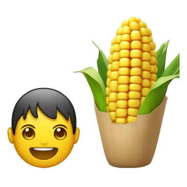 Hong Kong and corn sticker
