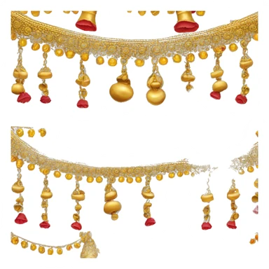 Anklets with bells for Indian classical dancers sticker