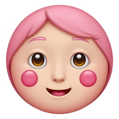 Make me a normal blush emoji  sticker