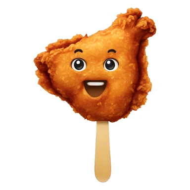 fried chicken with bbq sticker