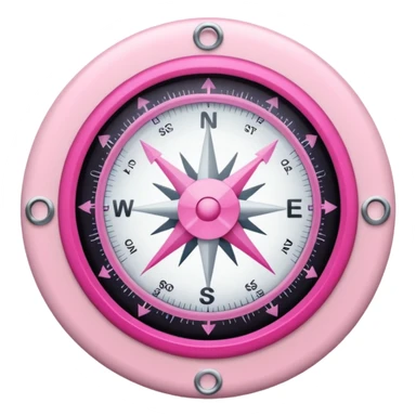 mix light pink dark pink and white girly internet compas sticker