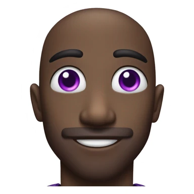 Purple Heart eyes sticker