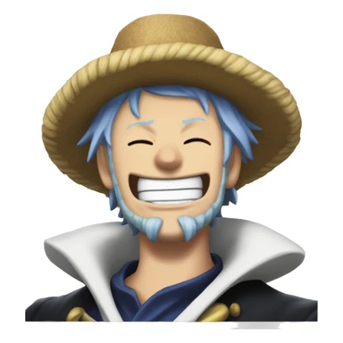 Edwar Newgate from "One Piece" laughing. sticker