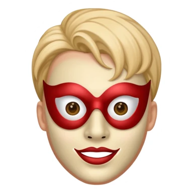 birthday fun mask sticker