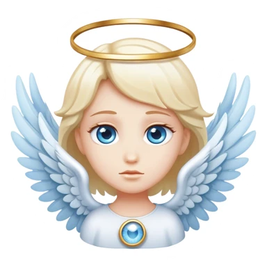 Light blue eye with angel wings sticker