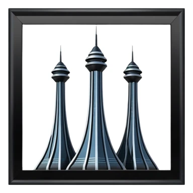 Uçan çarpan iki kule sticker