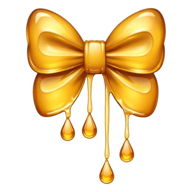 Bow made of honey sticker
