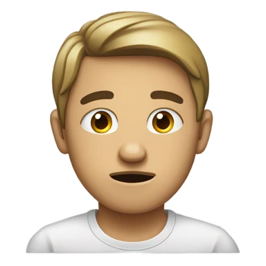 Hiding face in shame dramatically sticker