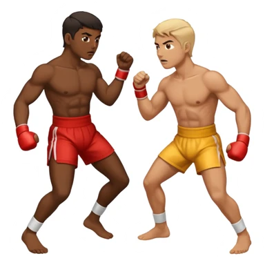 Two Man’s fighting sticker