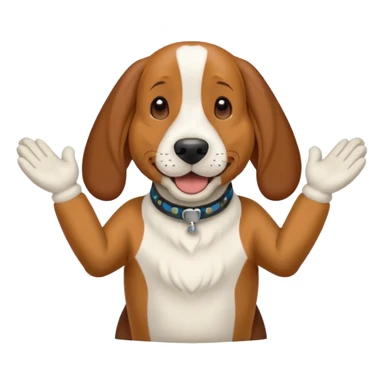 bassethound clapping sticker
