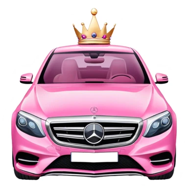 Pink Mercedes S class  sticker