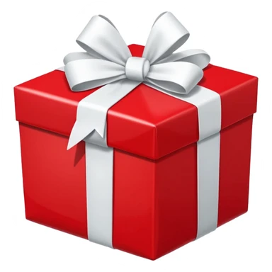 red gift boxes with white bows sticker