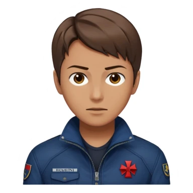 Hazme al león Scott Kennedy de Resident Evil réquiem sticker