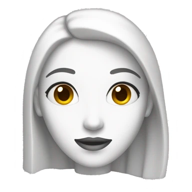 dama de color blanco sticker