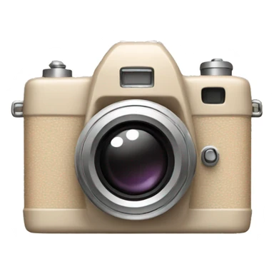 Beige photo camera  sticker