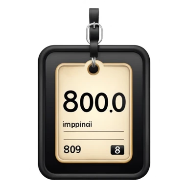 Tag with the price of 800₽ sticker