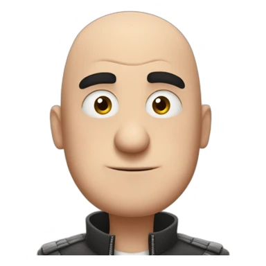 gru from despicable me bald sticker