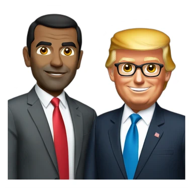 Mohamed nasheed and trump sticker
