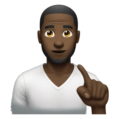 Black man with a finger sticker