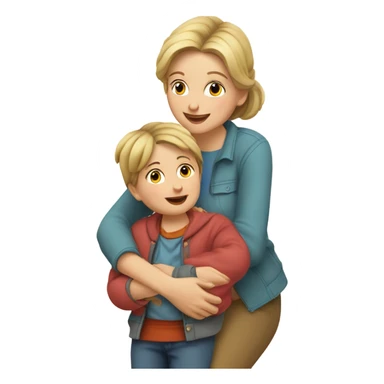 german mother and her child sticker