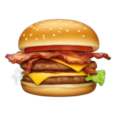 Barbecue bacon burger sticker