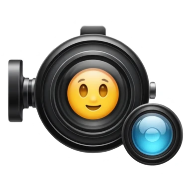 Create an emoji that reflects camera sticker