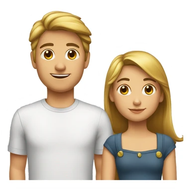 Garçon et fille  sticker