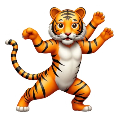 Tigre qui danse sticker