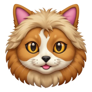 cat and dog one body sticker