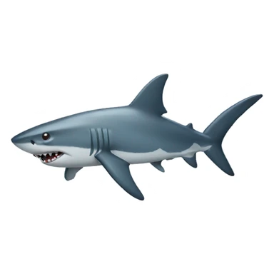 Shark with a bow sticker