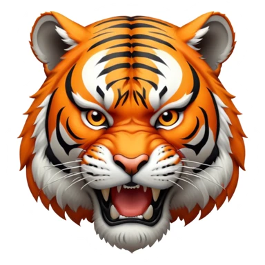 angry tiger sticker