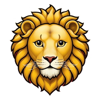 Sun and lion on iranian flag sticker