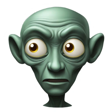 Zim is a short, delusional, and narcissistic Irken alien sticker