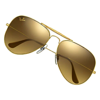 gold ray ban aviator sunglasses  sticker