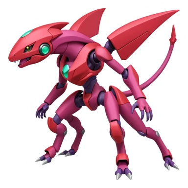 Heliolisk-Cyclizar-Genesect-Pokémon, full body sticker