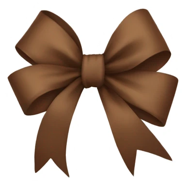 Brown bow sticker