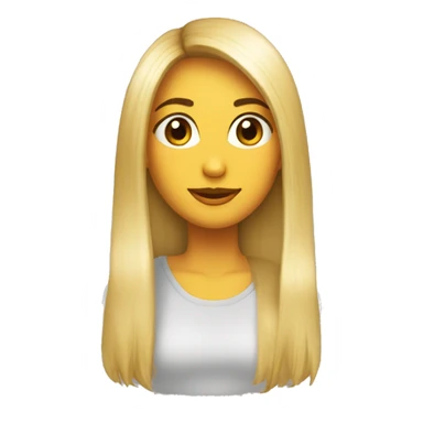 chica pelo larga alta delgada morena flequillo sticker